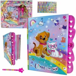 Magiczny PAMIĘTNIK NOTES NA KOD SZYFR DŁUGOPIS NIEWI TUSZ Zestaw dla dzieci