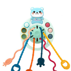 Zabawka Sensoryczna Ośmiornica Pop It MONTESSORI Gryzak dla NIEMOWLĄT MIŚ