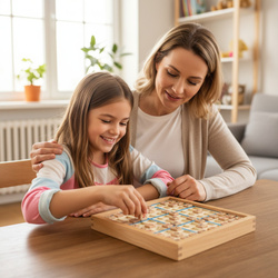 Drewniane Sudoku Zestaw Do Gry Gra Drewno Łamigłówka Dla Dzieci i Dorosłych
