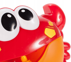 KRAB DO ROBIENIA PIANY DO KĄPIELI WANNY WODY MELODIA DLA DZIECI CZERWONY