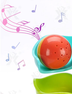 WIEŻA EDUKACYJNA TYGRYSEK ZJEŻDŻALNIA TOR DLA PIŁEK KULEK Z KOSZEM DZIECI