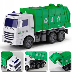 AUTA ŚMIECIARKA WYWROTKA DŹWIG CIĘŻARÓWKA CYSTERNA 6x GIGANT ZESTAW ZABAWKI