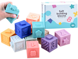 Miękkie sensoryczne klocki gumowe ZESTAW 12 szt.