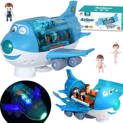 OTWIERANY Samolot pasażerski INTERAKTYWNY + Figurki DŹWIĘK ŚWIATŁO I NAPĘD