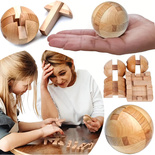 DREWNIANE PUZZLE MAGICZNA KULA 3D PIŁKA ZABAWKA GRA DLA DZIECI KLOCKI