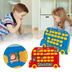 GRA PLANSZOWA „ZGADNIJ KTO?” – TABLICA AUTOBUS + GRA PAMIĘCIOWA DLA DZIECI