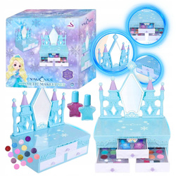 KUFEREK KOSMETYKÓW ZAMEK ZESTAW DO malowania makijażu i paznokci dla dzieci