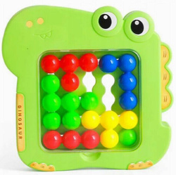 GRA DINOZAURY DINO UKŁADANKA PUZZLE DO IQ KLOCKI PINBALL DLA DZIECI ZABAWKA