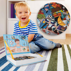 UKŁADANKA MAGNETYCZNA UBIERANIE CHŁOPCA MONTESSORI