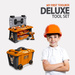 WARSZTAT i Zestaw narzędzi do majsterkowania dla dzieci w SKRZYNI Walizka 