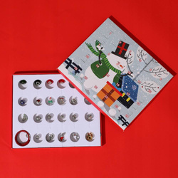 KALENDARZ ADWENTOWY BIŻUTERIA CHARMS DIY DO BRANSOLETEK DLA DZIECI PREZENT