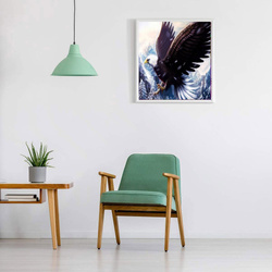 HAFT DIAMENTOWY MOZAIKA 5D „ORZEŁ” ZESTAW DIAMOND PAINTING 40×30 CM