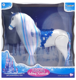 Duży CHODZĄCY KOŃ KONIK KUCYK dla LALKI LALEK DŹW.