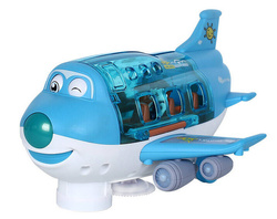 OTWIERANY Samolot pasażerski INTERAKTYWNY + Figurki DŹWIĘK ŚWIATŁO I NAPĘD