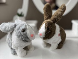 ZAJAC zabawka interaktywna maskotka DUŻY krolik