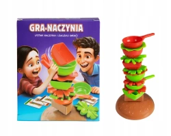 GRA ZRĘCZNOŚCIOWA UKŁADANIE NACZYŃ NA CZAS KLEPSYDRA DLA CAŁEJ RODZINY