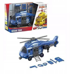 HELIKOPTER POLICYJNY RATUNKOWY DUŻY ZABAWKA ŚMIGŁOWIEC do skręcania