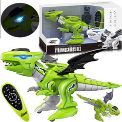 DINOZAUR ZABAWKA STEROWANY NA PILOT SMOK Z LED CHODZI jak ROBOT NA BATERIE