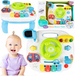 STOLIK STOLICZEK PANEL EDUKACYJNY INTERAKTYWNY KIEROWNICA PIANINKO DZIECI