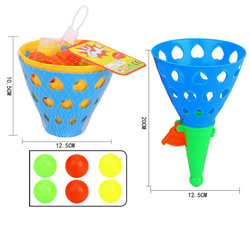 GRA ZRĘCZNOŚCIOWA ŁAPACZ WYRZUTNIA 6X PIŁEK ZABAWKA CATCH BALL ŁAPANIE