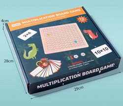 GRA PLANSZOWA TABLICZKA MNOŻENIA EDUKACYJNA NAUKA
