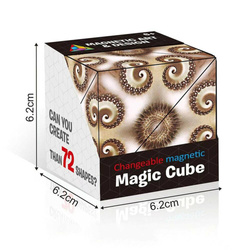 ANTYSTRESOWA Układanka Kostka GRA LOGICZNA Magnetyczna Magic Cube Fidget