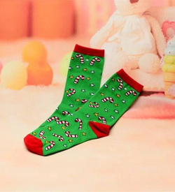 ŚWIĄTECZNE Bawełniane Skarpety MIKOŁAJ RENIFER ŚWIĘTA ŚLICZNE WZORY 5 PAR