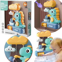 DINO ZABAWKA DO KĄPIELI WODY POD PRYSZNIC NA BASEN FONTANNA DINOZAUR