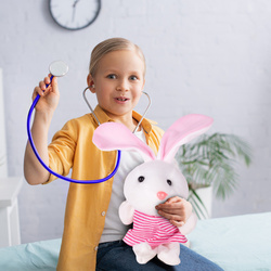 MAŁY DOKTOR DREWNIANY ZESTAW MAŁEGO LEKARZA DENTYSTY W WALIZCE NA PREZENT