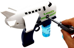 PISTOLET NA BAŃKI MASZYNA SAMOLOT APARAT DO ROBIENIA BANIEK + PŁYN