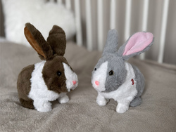 ZAJAC zabawka interaktywna maskotka DUŻY krolik