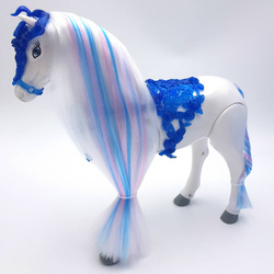 Duży CHODZĄCY KOŃ KONIK KUCYK dla LALKI LALEK DŹW.