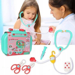 DUŻY ZESTAW LEKARSKI MUZYCZNY MAŁY LEKARZ DOKTOR W WALIZCE
