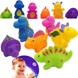 ZABAWKA DINOZAURY DO KĄPIELI MIĘKKIE FIGURKI ZABAWKI DO WODY DLA DZIECI