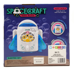 AUTOMAT DO BANIEK MYDLANYCH MASZYNA RAKIETA ZABAWKA NA BAŃKI MYDLANE + PŁYN