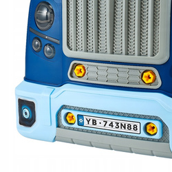 SILNIK CIĘŻARÓWKA ZABAWKA DO SKRĘCANIA I ROZKRĘCANIA MECHANIK Z LED DŹWIĘK