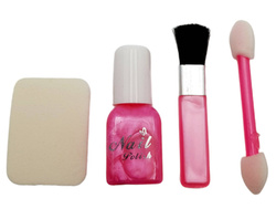 ZESTAW KOSMETYKI DO MAKIJAŻU PAZNOKCI Z LUSTERKIEM