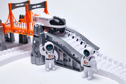 Tor kosmiczny elastyczny samochodowy Astronauci łazik RAKIETA prom 202 elem