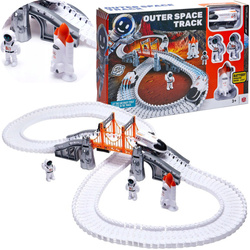 Tor kosmiczny elastyczny samochodowy Astronauci łazik RAKIETA prom 202 elem