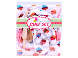 ZESTAW MAŁEGO KUCHARZA FARTUSZEK DLA DZIECI Z FOREMKI I AKCESORIA KUCHENNE