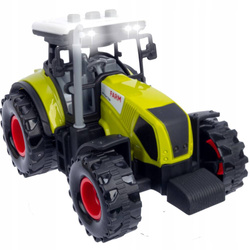TRAKTOR I PRZYCZEPA ZESTAW FARMERA DLA DZIECI MASZYNY ROLNICZE ZABAWKI