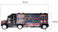 TIR LAWETA DLA DZIECI ZABAWKA AUTKA ZESTAW CIĘŻARÓWKA Z AUTKAMI DO ZABAWY