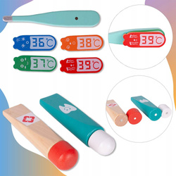 MAŁY DOKTOR DREWNIANY ZESTAW MAŁEGO LEKARZA DENTYSTY W WALIZCE NA PREZENT