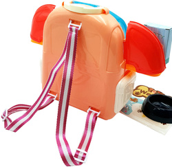 Zestaw salon piękności dla kota zwierząt do zabawy Kotek w Plecaku Zabawka