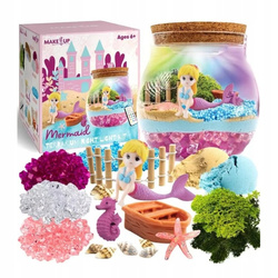 Magiczna Kula Terrarium Świecąca LED Z Syrenką Eksperymenty Zestaw + Pilot