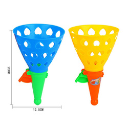 GRA ZRĘCZNOŚCIOWA ŁAPACZ WYRZUTNIA 6X PIŁEK ZABAWKA CATCH BALL ŁAPANIE
