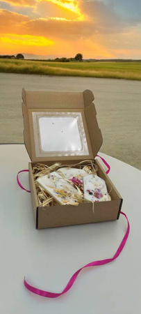 Box prezentowy 3 zawieszki sojowe Aromaterapia dzień Matki Urodziny