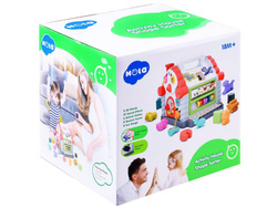 DOMEK sorter KLOCKI zwierzątka pianinko ZABAWKA