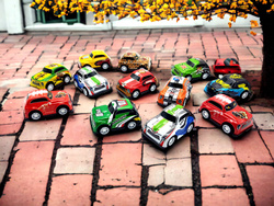 AUTKA ZESTAW Resoraki Samochodziki GARBUSEK +napęd