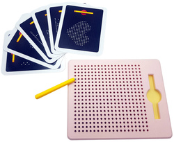 MAG PAD DUŻA TABLICA MAGNETYCZNA KULKI + Szablony